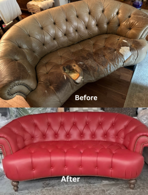 derek leather sofa - 1